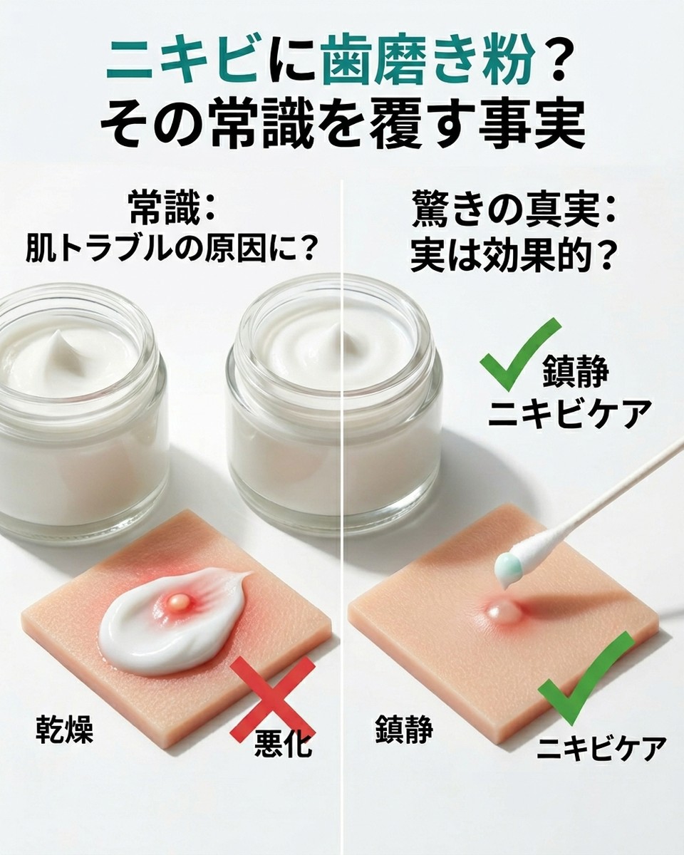 ニキビに歯磨き粉は効果的？皮膚科学に基づいた真実と安全な使用法