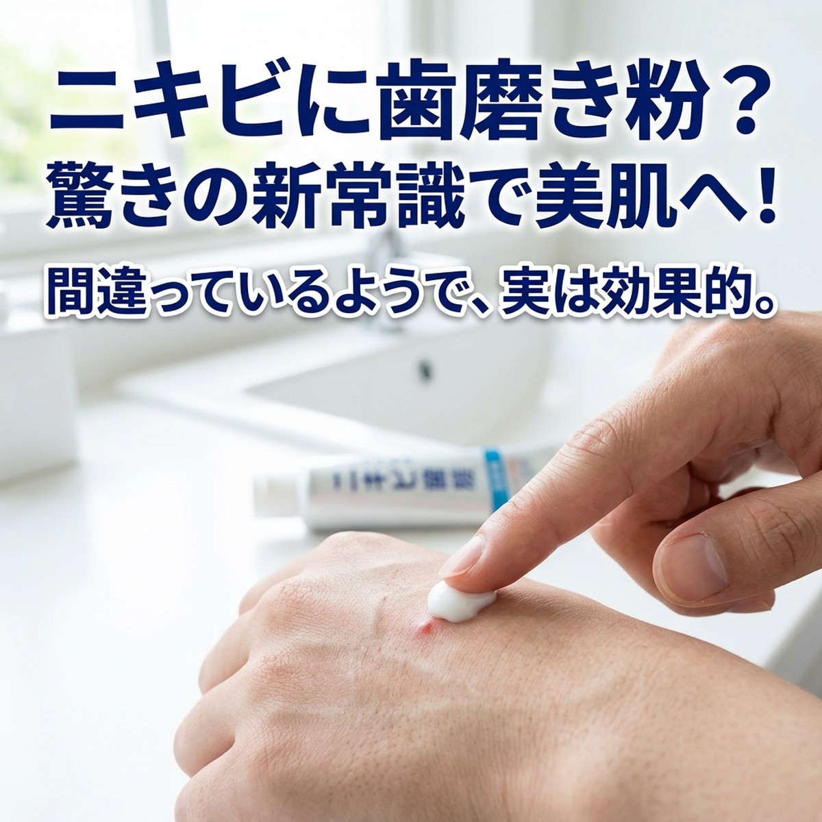 ニキビに歯磨き粉は本当に効くのか？意外な活用法と注意点を徹底解説