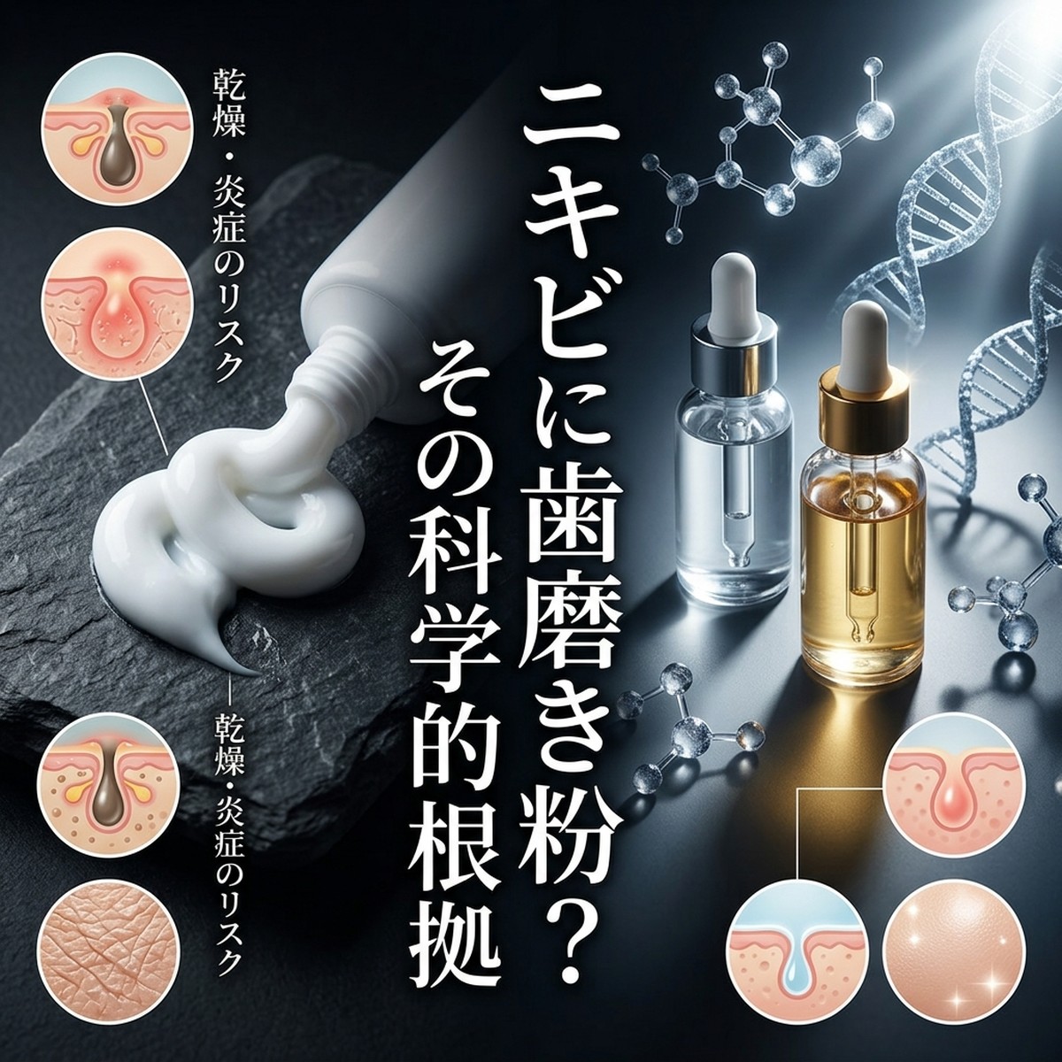 ニキビに歯磨き粉は有効か？成分と正しい使い方を皮膚科医視点で解説